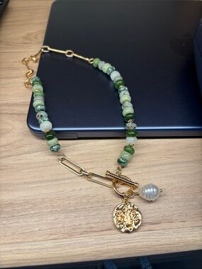 Loft pearl coin necklace